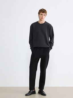 Regular Fit Bisiklet Yaka Erkek Sweatshirt