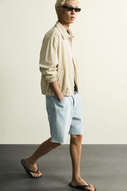 BERMUDA DENIM STRAIGHT FIT / Azul claro - Zara фото 5