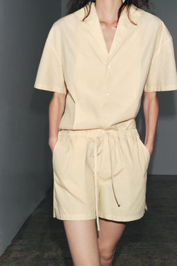 POPLIN SHIRT WITH STITCHING - Zara фото 4