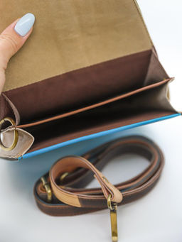 Сумка натуральная кожа через плечо №1121/23 - Ганг фото 2