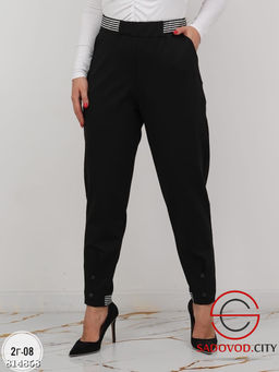Брюки женские из плотного трикотажа