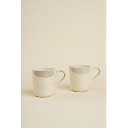Набор кружек SL Home Волны Сардинии, 400 мл, фарфор, 2 шт., бежевый
