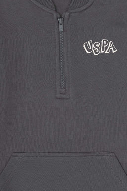 Толстовка для мальчика антрацитового цвета Неожиданная скидка в корзине - U.s. polo assn фото 3