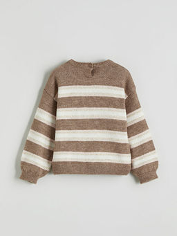 ?izgili K?z ?ocuk Triko Kazak