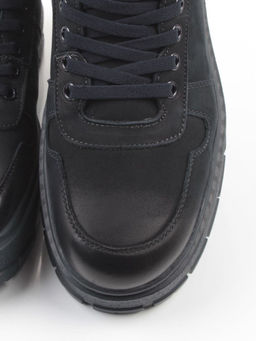 05-AW1003-6M INK. BLUE Ботинки зимние мужские (натуральная кожа, натуральный мех)