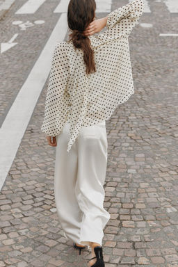 POLKA DOT PRINT BLOUSE - Zara фото 30