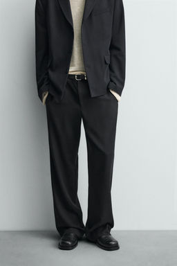 WOOL BLEND SUIT TROUSERS - Zara фото 2