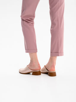 Сабо 3200.25294br.Розовый ибица+коричневый