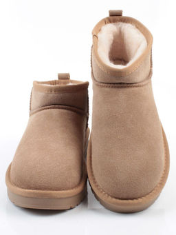 PF8300-3 BEIGE Угги женские (натуральная замша, 100% шерсть)