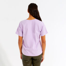 Футболка женская MINAKU Girl, лиловая, размер 42