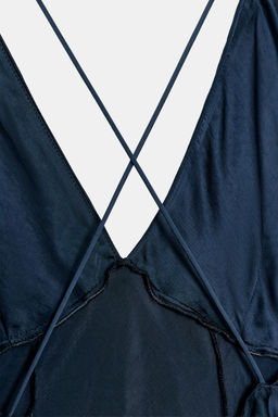 ZW COLLECTION LONG SATIN DRESS - Zara фото 9