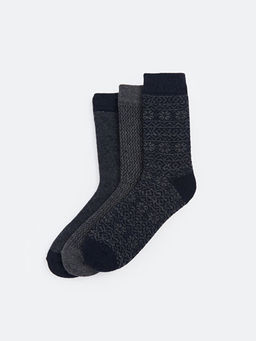 Desenli Erkek Soket ?orap 3l?