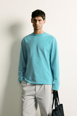CAMISETA REGULAR FIT JACQUARD RAYAS FLAM? / rayas - Zara фото 2