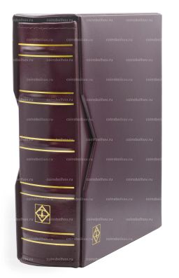 Альбом для монет без листов c защитным шубером формат Optima Gigant Красный Классический дизайн LEUCHT Красный Классический дизайн LEUCHTTURM 301654