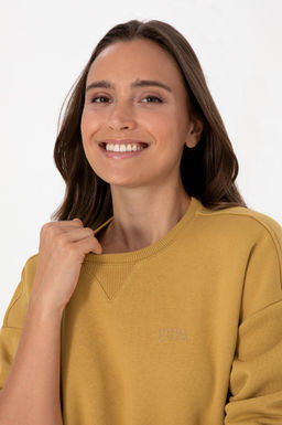 Kad_n Camel _ardonlu Bisiklet Yaka Basic Sweatsh_rt Sepette S_rpriz _ndirim - U.s. polo assn фото 2