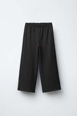 CONJUNTO INTERLOCK SUDADERA Y PANTAL?N WIDE LEG / Negro - Zara фото 4