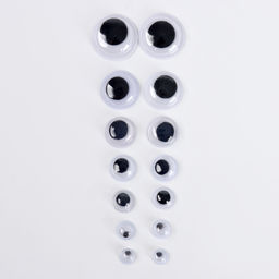 Набор самоклеящихся глазок для кукол и игрушек 4-12 мм, 700 шт.