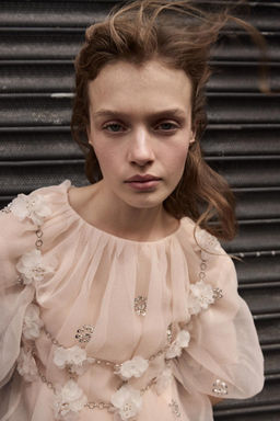 ORGANZA DRESS WITH RHINESTONES - Zara фото 3