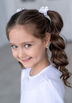 Дита, блузка трикотажная белый/140-72-63 - Alolika фото 4