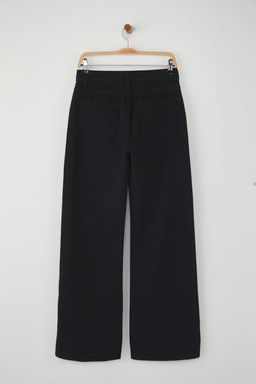 Siyah Yuksek Bel Tasl? Wide Leg Jeans TWOAW26JE00032 - Trendyolmilla фото 6