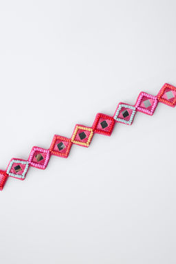 CHOKER ABALORIOS Y ESPEJOS / Fucsia - Zara фото 2
