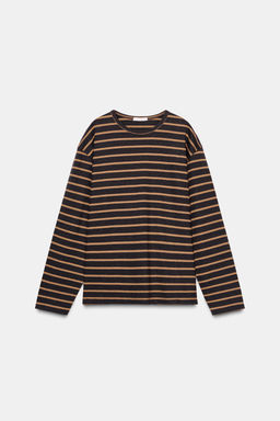 STRIPED LONG SLEEVE T-SHIRT - Zara фото 3