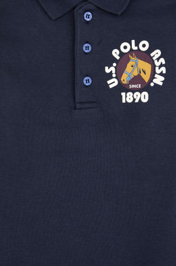 Erkek _ocuk A__k Lacivert Polo Yaka Sweatshirt - U.s. polo assn фото 3