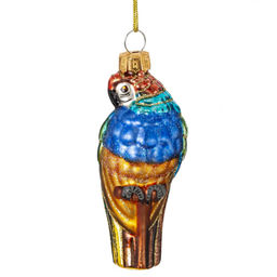 Украшение новогоднее "Попугай", L4 W4 H10 см, 3в.