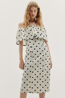 Vestido off-the-shoulder - H&m фото 4