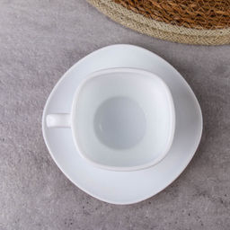 Чайный набор 12 предметов 250 мл белый квадратная форма А / FXB220/FBD220-6A (WHITE ) /уп.8/ картон - Галеонтрейд фото 14