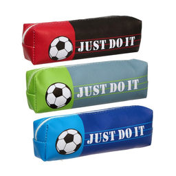 Пенал школьный на молнии Calligrata «Футбольный мяч», 1 отделение, МИКС