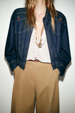 TROUSERS WITH BELT AND DARTS - Zara фото 3