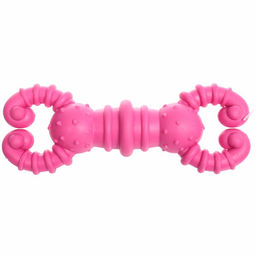 Цена за 6 шт. Игрушка для собаки "Bubble gum-Краб" 12см цвет розовый Ultramarine