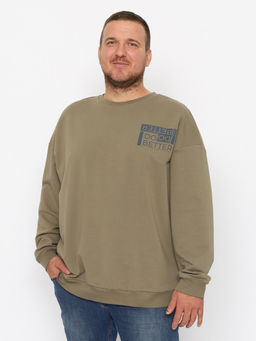 CRB wear/CWLM 60327-35 Джемпер мужской,хаки/Ex.Cherubino