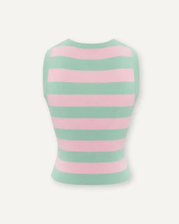 Топ в зелено-розовую полоску - Incity фото 3