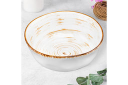 Салатник 14*14*5,5 см 500 мл Кантри натуральный