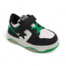 LED-Кроссовки С791-10 зелено черные