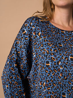 Блузка 0250-2а темно-голубой - Aquarell фото 6