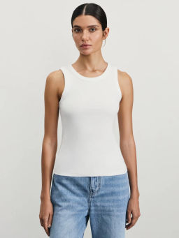 Базовая майка в рубчик / Zarina  фото 3