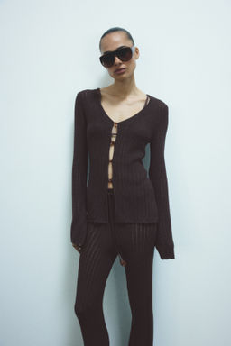 Top efecto crochet con cuentas - H&m фото 2