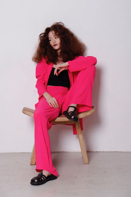 9183 Костюм из кимоно и брюк-палаццо ярко-розовый - Martichelli фото 26