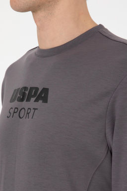 Erkek Regular Fit Bisiklet Yaka Gri Sweatshirt - U.s. polo assn фото 7