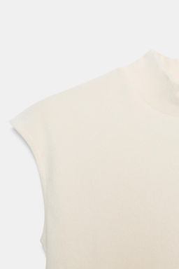 TOP SOFT CUELLO ALTO / Blanco roto - Zara фото 8