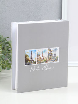Фотоальбом на 80 фото 10х15 см "Завтрак с видом на Эйфелеву башню" в коробке 5х19х22,8 см