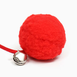 Игрушка-дразнилка для кошек Лось-красный нос, с бубенчиком - Пижон фото 10