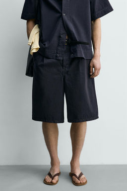 BERMUDA DENIM RELAXED FIT / Azul - Zara фото 2