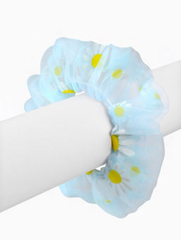 Цена за 2 шт. Резинка для волос «Ромашка» голубая, Холодное сердце