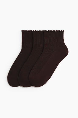 Pack de 3 calcetines tobilleros en punto de canal?