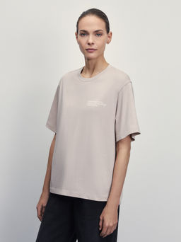 Футболка из хлопка с принтом / Zarina  фото 4