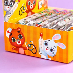 Цена за 30 шт. Жевательная резинка Сладкий градусник в форме градусника, 7 г. - Simaland фото 4